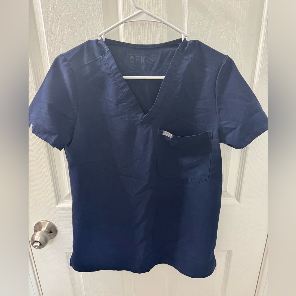 FIGS Navy Blue Scrub Top- Size XS